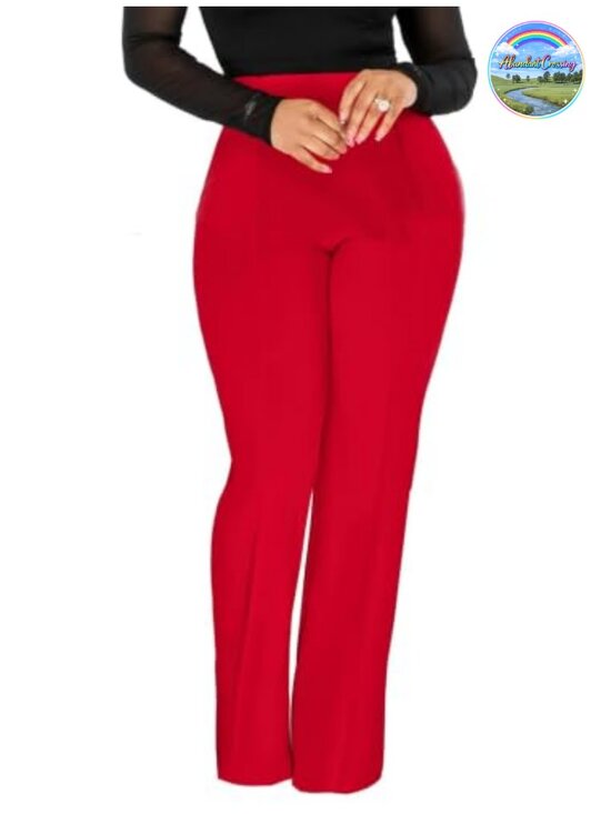 Pants - Women's High Waisted Stretch Yoga Dress Pants Business Casual Bootcut Work